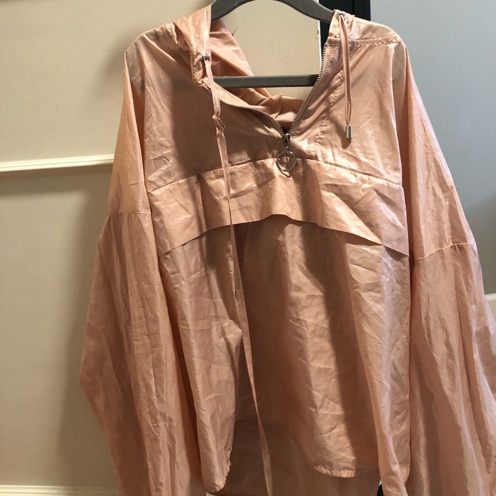 Retro Pink wild fable cropped windbreaker